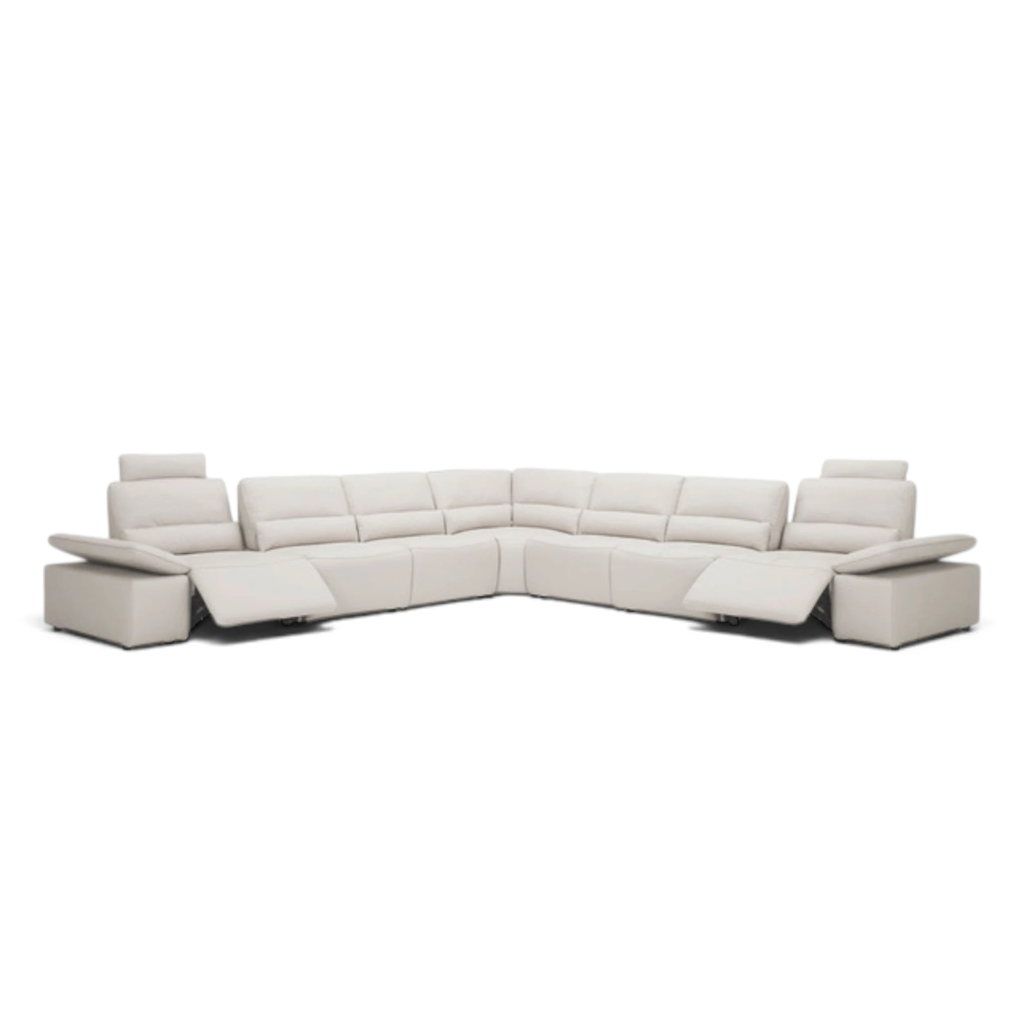 Savona Power Recliner 9 Piece Lounge Suite - White – product view 2