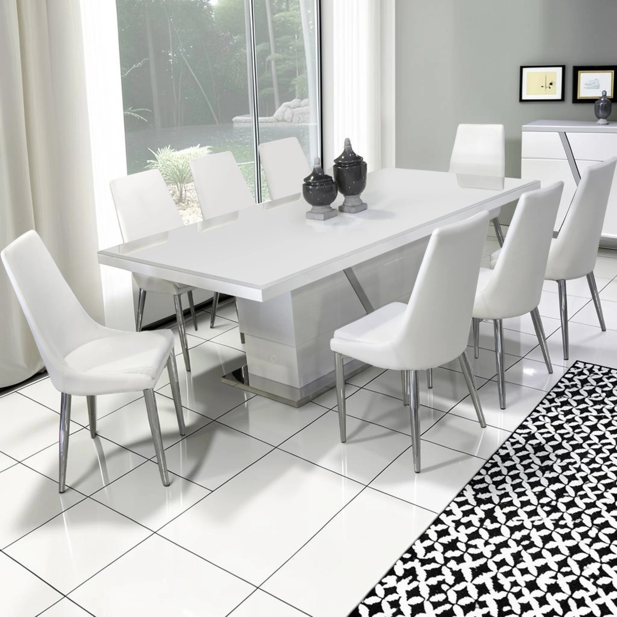 Saigon MK2 Dining Table - White/Grey