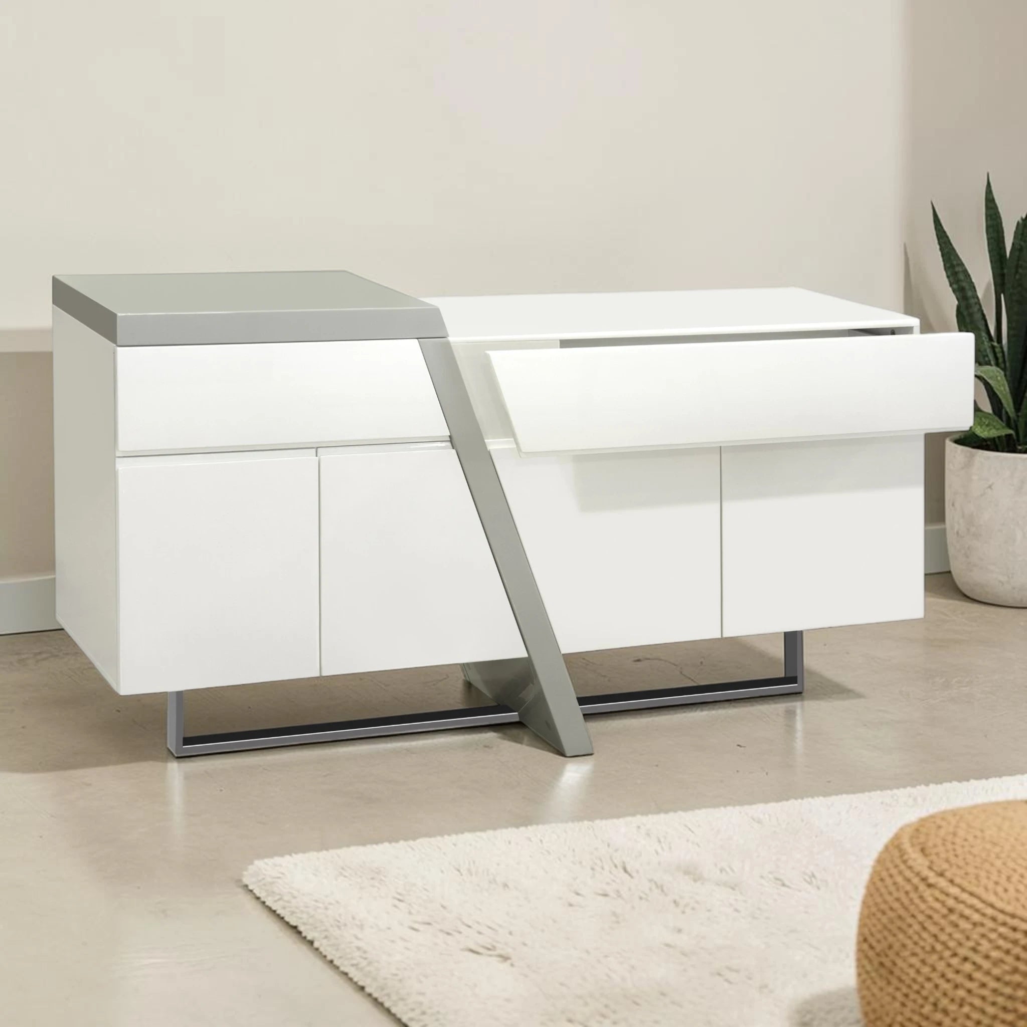 Saigon MK2 Sideboard - White/Grey