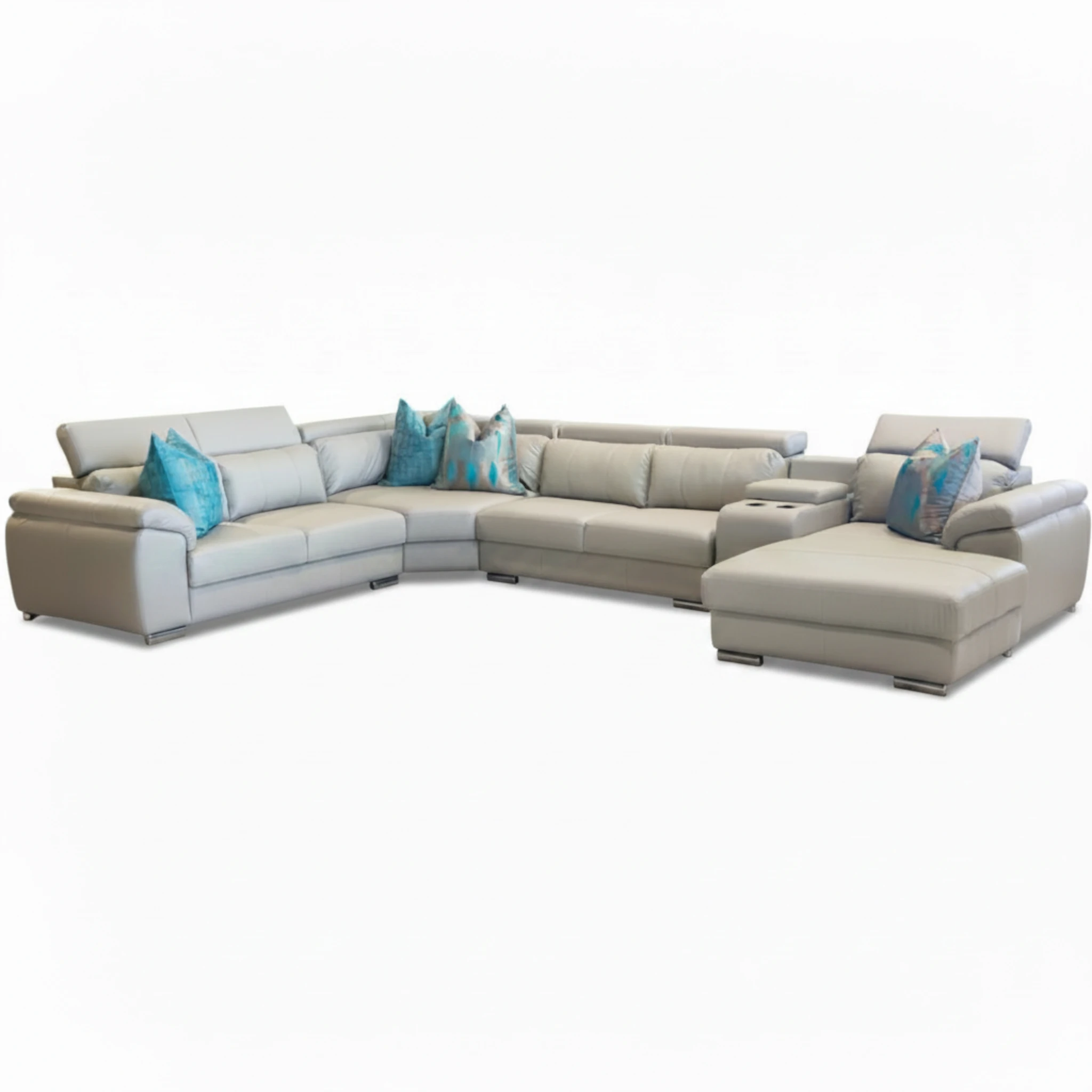 Perissa Corner 5 Piece Lounge Suite - Grey – product view 2