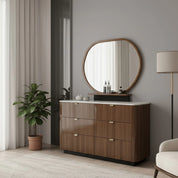 Tosca Dressing Table And Mirror - Joya Oak