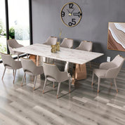 Umberto Dining Room Table - Rose Gold