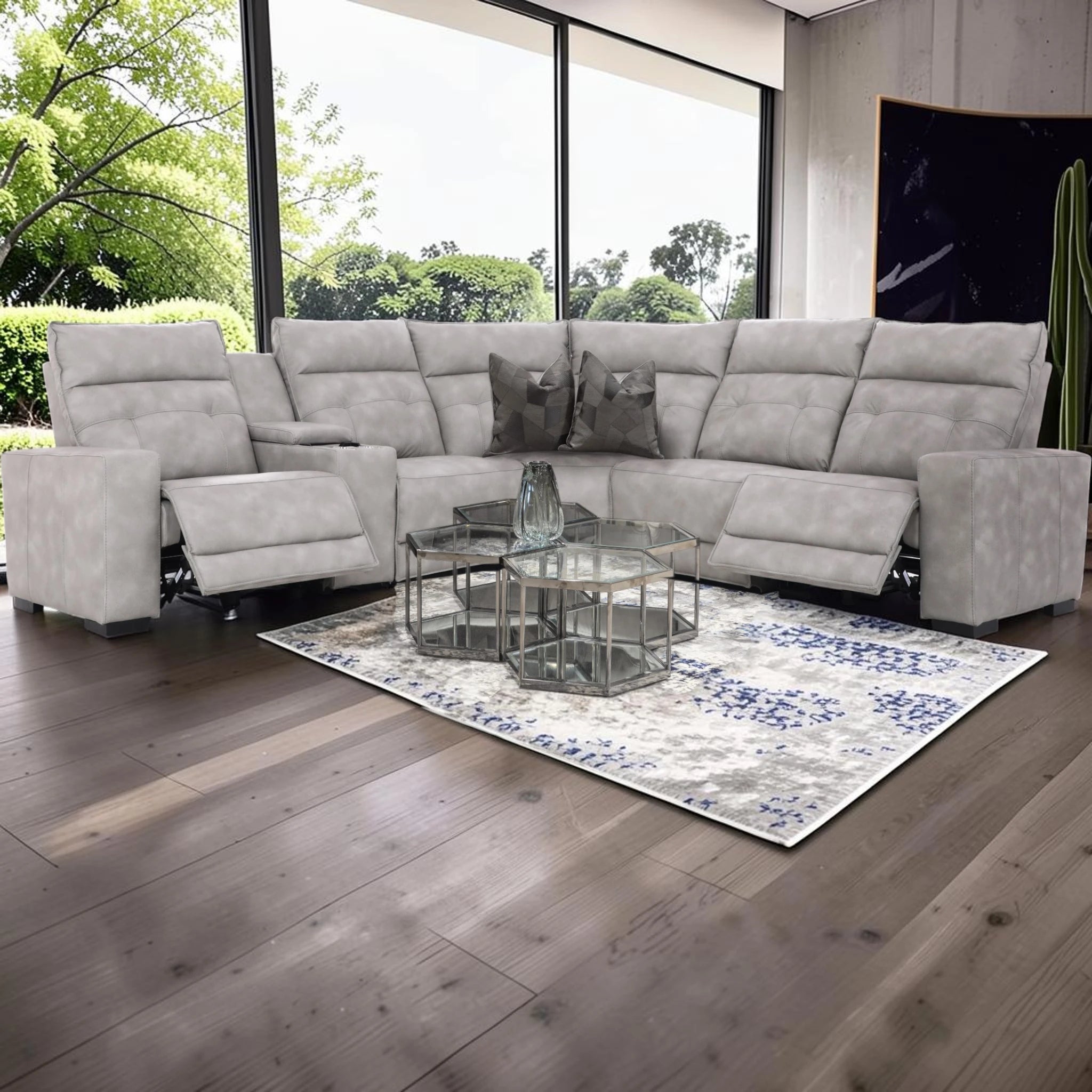 Ontario 3 X Power Recliner 6 Piece Lounge Suite – product view 1