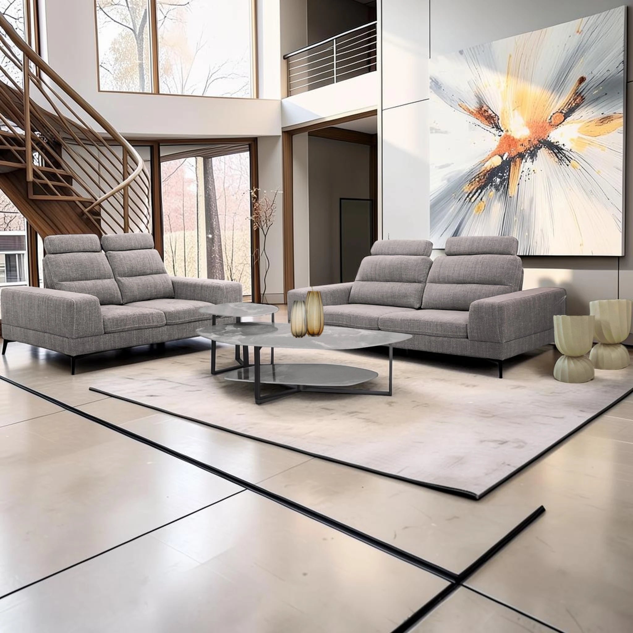 Valentino Fabric Sofa – product view 1