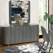 Silvio Sideboard & Mirror - Maple Grey