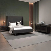 Sierra Leather Bed - Lava