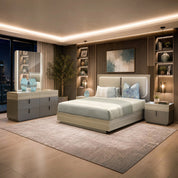 Pavia 3 Piece Bedroom Suite - Taupe