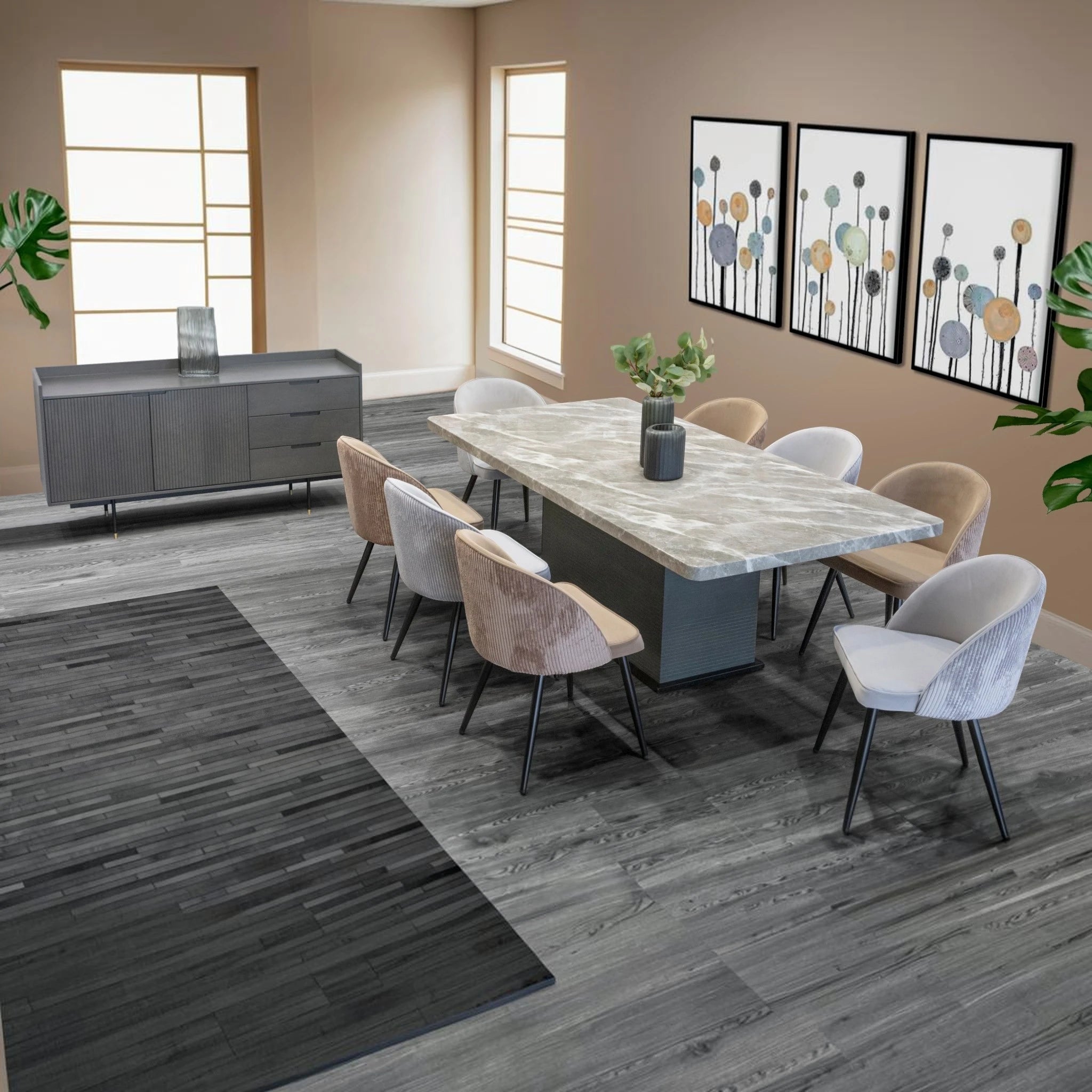 Sen Dining Room Table - Mineral