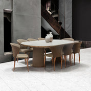 Ariano Dining Room Table - Rose Gold